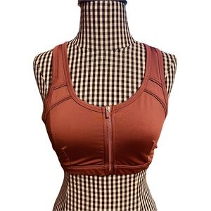 Fabletics ~ Ellie Mauve Zip-Front Sports Bra ~ Small
